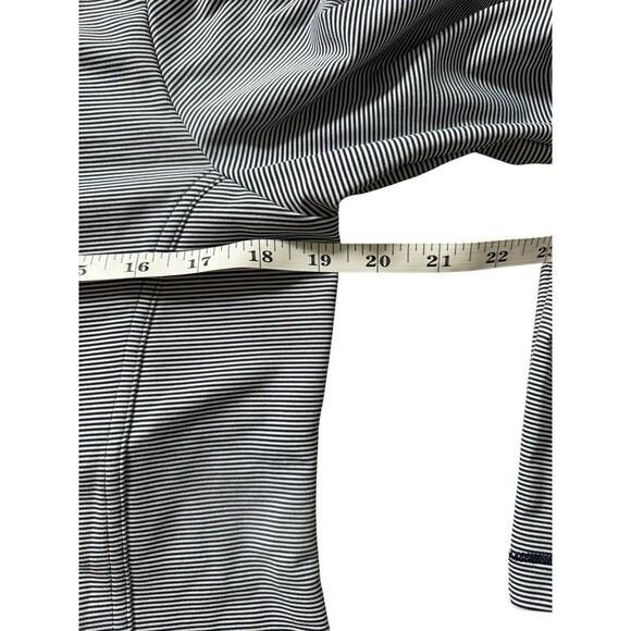 Peter Millar UPF 50 Striped Quarter zip blue Popover base layer Size M Preppy - Picture 4 of 6